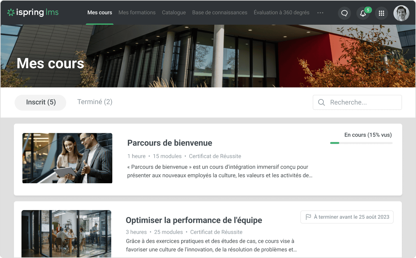 LMS en cloud pour la formation en entreprise | iSpring LMS
